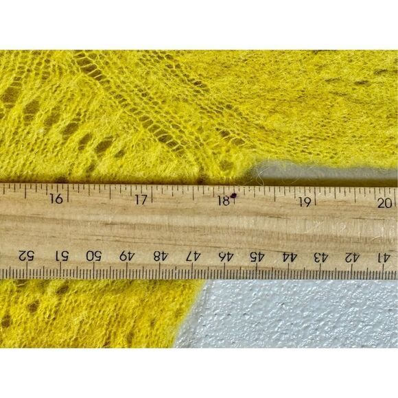Part Two Ninellpw Wool Alpaca Blend Knitted Button Up Yellow Cardigan Womens XS - Picture 11 of 11